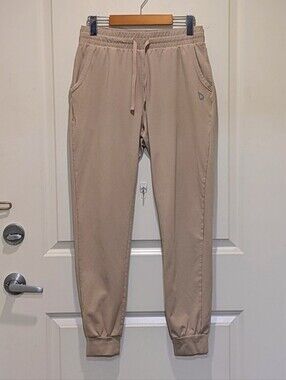 GUC Baleaf S Tan Cotton Blend Stretch Joggers